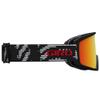 Giro Men's and Youth Blok Ski and Snowboard Goggles - Black & White Reverb Strap with Vivid Ember Lens view 4