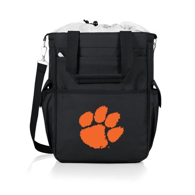 PICNIC TIME NCAA Clemson Tigers Activo Tote Cooler Bag, Soft Cooler Bag, Picnic Tote, (Black with Gray Accents)