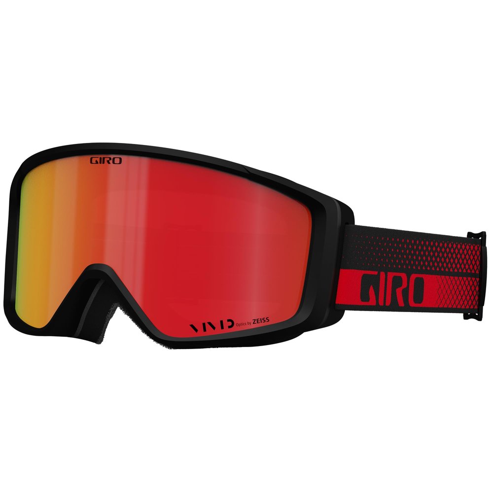 Giro Index 2.0 Adult Snow Goggle - Red Flow Strap with VIVID Ember Lens