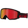 Giro Index 2.0 Adult Snow Goggle - Red Flow Strap with VIVID Ember Lens view 1