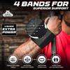 Bear Grips Wrist Wraps for Weightlifting | Weight Lifting Wrist Straps for Weightlifting | Extra Strength Gym Wrist Wraps | Two Wrist Wrap Per Pack | 12 & 18 | Lifting for Men & Women view 2