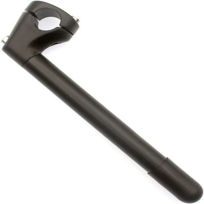 WEERAS Road Bike Stem Fixed Gear Bicycle Gooseneck Handlebar Stem 22.2x22.2x220mm (Black, 22.2mm)