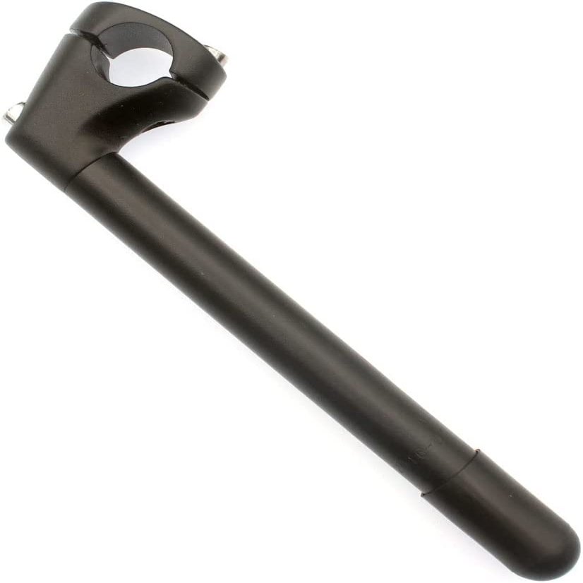 WEERAS Road Bike Stem Fixed Gear Bicycle Gooseneck Handlebar Stem 22.2x22.2x220mm (Black, 22.2mm)