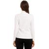 Loloda Women's Mock Neck Base Layer Top Long Sleeve Shirts Slim Fit Casual Pullovers Thermal Underwear Tops White Medium view 3