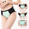 3 pcs/Pack M~5XL Plus Size high Waist Briefs Hip Lifting Abdominal Cotton Underpants Solid Breathable Summer Female Underpants (Color : Black, Size : Medium) view 2