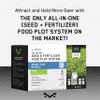 All-in-One Food Plot Seed + Fertilizer for Deer - 1/4 Acre Coverage - Annual Blend - Protein and Micronutrients for Wildlife - 6 Brassica Varieties - Illusion Systems (Prime Time) view 2