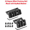 GOTICAL- 5 Products Combo KeyMod 45 Degree Offset Picatinny Rail Mount with KeyMod Modular, 7 Slots Key mod Rail and 5 Slots Aluminum Key mod Rail 13 Slots Key mod Swivel Mount(Combo of 5) view 3
