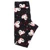 Lularoe Tween TW Valentines Painters Palette Hearts Paint Splatter Black Whtie Red Pink Leggings fits Adult Sizes 00-0 3410-A view 1