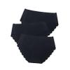 3 pcs/lot Seamless Panties Women Solid Sexy Underwear Mid Waist Briefs M to XXL (Color : Black, Size : Large) view 1