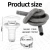Lounsweer 5 Pcs Bilge Pump Plumbing Kit Including Electric 12v Boat Bilge Water Pump PVC 2 Hose Clamps ThruHull Fitting, 1-1/8-inch(1100gph,Grey) view 2
