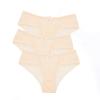 3 pcs/lot Lace Panties Women Sexy Lingerie Transparente Briefs Ultra Thin Soft Underwear S to XXL (Color : Beige, Size : XX-Large) view 1