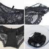 3 pcs/lot Lace Panties Women Sexy Lingerie Transparente Briefs Ultra Thin Soft Underwear S to XXL (Color : Beige, Size : XX-Large) view 4