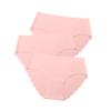 3 pcs/lot Seamless Panties Women Solid Sexy Underwear Mid Waist Briefs M to XXL (Color : Yellow, Size : XX-Large) view 1
