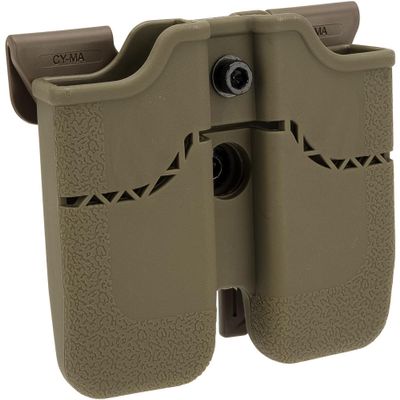 Evike Airsoft - Matrix Hardshell Adjustable Mag Holster for Airsoft 1911 Series Airsoft Pistol Mags (Mount: MOLLE Attachment)