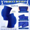 Yinder 4 Pcs Volleyball Knee Pad and Arm Sleeve Volleyball Accessories Stuff Forearm Elbow Sleeve Wrist Guard with Protection Pad and Thumb Hole for Women Men Adult(Small,Blue) view 3