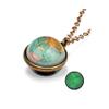 Yocoyee Galaxy Planet Pendant Necklace Glow in Dark Double Side Glass Crystal Ball Moon Earth Astronomy Universe Necklace Luminios Gemstone Necklace for Women Men Friends Gift-Map view 1