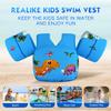 REALIKE Kids Swim Vest for Toddler Floaties Swimming Aids with Shoulder Harness Arm Wings for Children/Infant/Baby,Sea Beach/Pool/Lake, Suitable for 28-70lbs Boys/Girls view 3