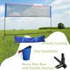 MiniTang Retractable Tennis Net - 10x5.2FT Portable Adjustable Height Steel Frame Net for Pickleball Volleyball Badminton, for Backyard Driveway Camping with Carry Bag view 2