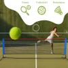 MiniTang Retractable Tennis Net - 10x5.2FT Portable Adjustable Height Steel Frame Net for Pickleball Volleyball Badminton, for Backyard Driveway Camping with Carry Bag view 4