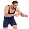 ROAR Athletic Men's Wrestling Singlet Suit Bodywear Uniform (Simple Blue, Small) view 4