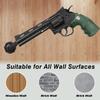 EVCUHASL 90 Degree Pistol Hanger, Concealed Gun Holder for Indoor Pistol Rack Display Wall Mount Storage, Solid Vinyl Coated Stand, 5 Pack view 4