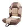 Deckpro Deluxe High Back Boat Seat, Fold-Down Fishing Boat Seat Tan/Sand view 1