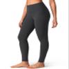 Colorfulkoala Women's Dreamlux High Waisted Workout Leggings 28" Inseam Full Length Yoga Pants (L, Dark Carbon) view 1