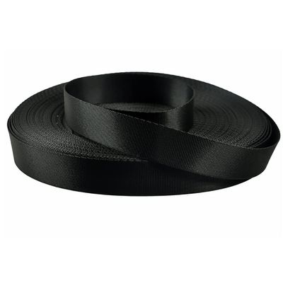 25Yard/50yard Black Nylon Webbing, Heavy Duty 0.78inch/0.98inch/1.18inch/1.25inch/1.49inch/1.96inch Nylon Straps, Flat Nylon Strapping for Indoor or Outdoor Gear, DIY Crafting, Repairing