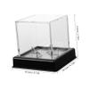 1 Set Box Baseball Storage Box Keepsake Display Boxes Small Display Case Baseball Case Accessory Display Case Transparent Holder view 2