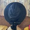 African Headtie Turban Nigerian Muslim Headwear Gele Head Wrap Sego Auto Gele Headties Already Made Women's Headband For Party (Black) view 3
