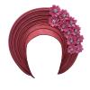 African Headtie Turban Nigerian Muslim Headwear Gele Head Wrap Sego Auto Gele Headties Already Made Women's Headband For Party (Rose) view 1