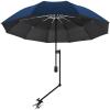 UPF 50+ Beach Umbrella with Adjustable Universal Clamp view 1
