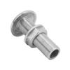 ECYC 0.64x2.28 inch 316 Stainless Steel Straight Thru-Hull Fitting, Boat Water Outlet Hose Fitting for Boats Yachts Marine view 2