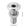 ECYC 0.64x2.28 inch 316 Stainless Steel Straight Thru-Hull Fitting, Boat Water Outlet Hose Fitting for Boats Yachts Marine view 3