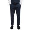 Aesido Mens Pants Herringbone Vintage Dress Pant Hemmed Pleated Suit Pants(Navy,42W x 32L) view 1
