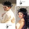 1920s 50s Vintage Fascinators Hat for Women Tea Party Halloween Headband Flower Bridal Shower Weddings Themed Events view 4