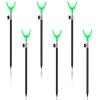 6 Pcs Extendable Fishing Rod Holder for Ground Fishing Pole Holders Surf Catfish Rod Holder for Bank Ground Sand(Hole Style,0.47 x 23.62 Inches) view 1
