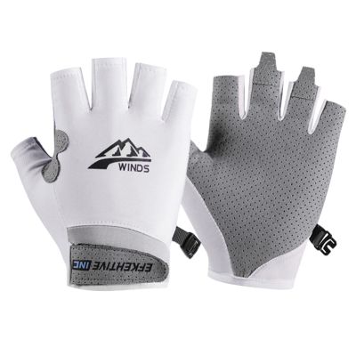 Hotfiary Fishing Gloves Sun Protection Fingerless Glove UV Protection Gloves UPF 50+ SPF for Men Women Kayaking Rowing Driving Hiking Sailing