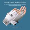 Hotfiary Fishing Gloves Sun Protection Fingerless Glove UV Protection Gloves UPF 50+ SPF for Men Women Kayaking Rowing Driving Hiking Sailing view 3
