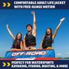 WOW Sports Life Jacket, US Coast Guard Approved Life Vest for Fishing, Kyaking, & Boating PFD, Blue - Large/XL view 3