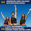WOW Sports Life Jacket, US Coast Guard Approved Life Vest For Fishing, Kyaking, & Boating PFD, Red - 2XL/3XL view 3