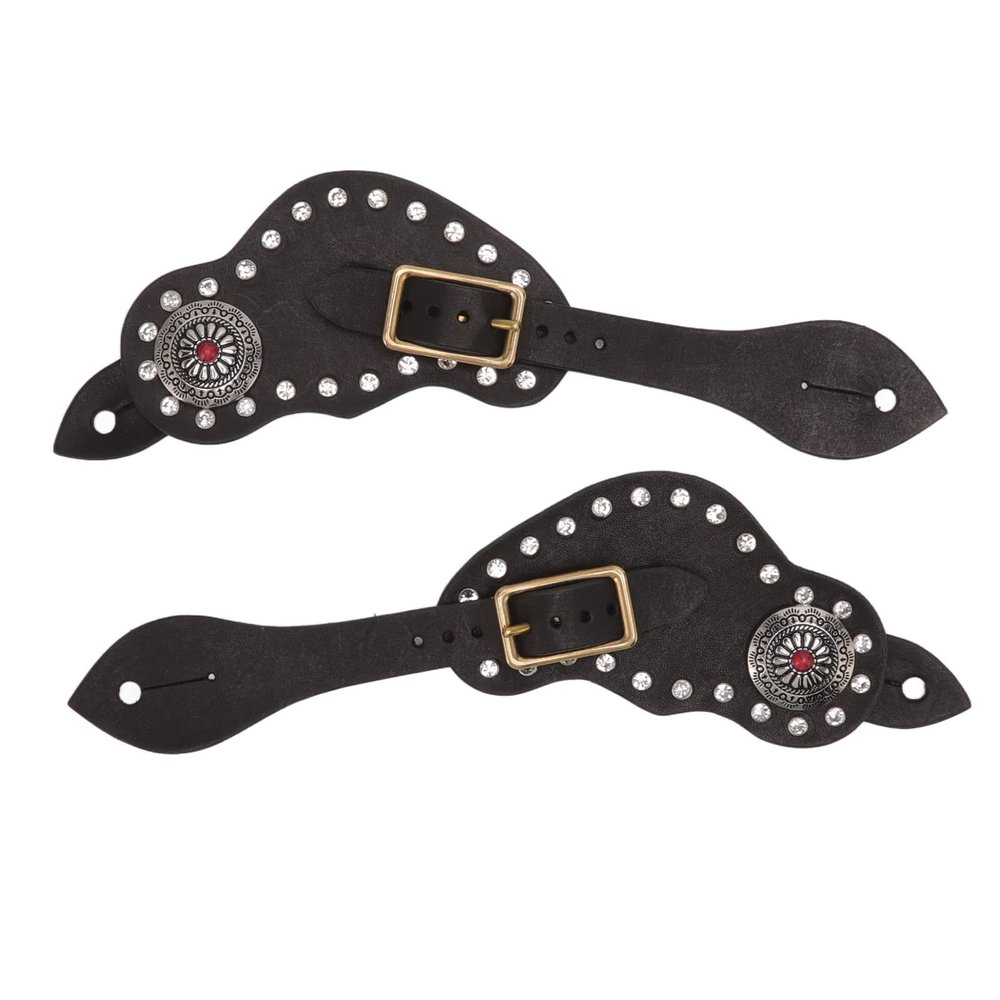 Pilipane Leather Spur Straps, 1Pair Spur Straps westerns Men Adjust Boot Straps for Boots westerns Women Men Horse Riding, bul Riding Spurs Straps Spurs for Boots Men English Spurs