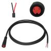 baluoqi Extension Cable 2Pin/3Pin/4Pin/5Pin/6Pin Waterproof Plug with A Single Connector DIY Ebike Line for Electric Bicycle Light/Throttle/Ebrake/Display Ebike Parts (2Pin Female) view 3
