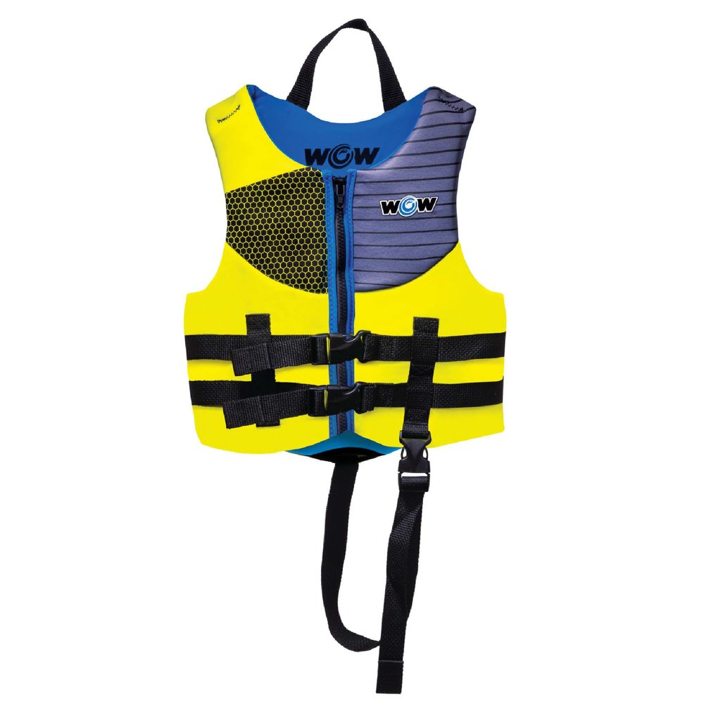 Wow Sports Yellow Child Size Life Jacket, US Coast Guard Approved Life Vest for Fishing, Kyaking, & Boating PFD