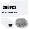 Lyrow 200 Pcs Blank Running Bib Number with Safety Pin for Marathon Sport view 1