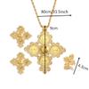 Ethiopian Necklace Earrings Ring African Bridal Jewellery Sets Habesha Eritrea Wedding Coin Jewelry view 2