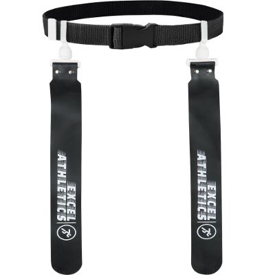 Excel Athletics Flag Football Set, Adjustable Flag Football Belts for Youth, Kids & Adults with 1 Belt & 2 Flags (Black)