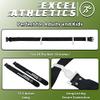 Excel Athletics Flag Football Set, Adjustable Flag Football Belts for Youth, Kids & Adults with 1 Belt & 2 Flags (Black) view 2