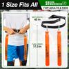 Excel Athletics Flag Football Set, Adjustable Flag Football Belts for Youth, Kids & Adults with 1 Belt & 2 Flags (Orange) view 2