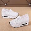 ZBYY High Heel Wedge Sneakers for Women Sequin Breathable Walking Canvas Shoes Slip On Fall Walking Driving Play Sneakers Work Shoes view 4